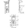 Vorwandelement Geberit Duofix Basic WC-Element up 100