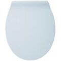 WC-Sitz SANOTECHNIK "SLIM", weiß, B:5cm, Duroplast, Polyvinylchlorid (PVC), WC-Sitze, mit Softclose-Funktion