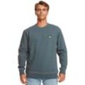 Sweatshirt QUIKSILVER "The Original" Gr. XS, blau (midnight navy), Herren, 100% Bio-Baumwolle, Sweatshirts