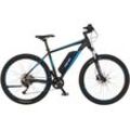 E-Bike FISCHER FAHRRAD "MONTIS 2.1 418" E-Bikes Gr. 48cm, 27,5 Zoll (69,85cm), schwarz (graphitschwarz) Pedelec, Elektrofahrrad für Damen u. Herren, MTB