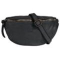 Umhängetasche SAMANTHA LOOK Gr. B/H/T: 23cm x 12cm x 6cm onesize, grau, Damen, Leder, vintage, Taschen, echt Leder, Made in Italy