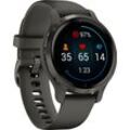 Smartwatch GARMIN "Venu 2S" Smartwatches grau (dunkelgrau) 25 vorinstallierten Sport-Apps