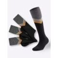 Socken WÄSCHEPUR Gr. 1/39, schwarz (schwarz-gemustert) Herren Socken