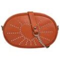 Gürteltasche CLUTY, Damen, Gr. B/H/T: 15cm x 20cm x 5cm onesize, orange, Leder, Taschen, echt Leder, Made in Italy