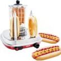 SALCO Hotdog-Maker "SHO-6" Hot-Dog-Maker bunt (rot/silberfarben)