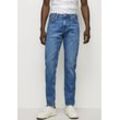 Slim-fit-Jeans PEPE JEANS "HATCH REGULAR" Gr. 33, Länge 34, blau (blau used), Herren, Denim/Jeans, Obermaterial: 99% Baumwolle, 1% Elasthan, Jeans, mit Stretchanteil