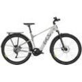 E-Bike HUSQVARNA E-BICYCLES "E-Trekkingbike Grand Pather 4" E-Bikes Gr. 55cm, 28 Zoll (71,12cm), grau (grau, dunkelgrau matt) Pedelec, Elektrofahrrad für Herren