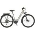 E-Bike FISCHER FAHRRAD "TERRA 4.0i 43" Gr. 43, grau, E-Bikes, 43cm, 28 Zoll (71,12cm), Pedelec, Elektrofahrrad für Damen u. Herren