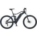 E-Bike PROPHETE "DICE 4.8" Gr. 48, schwarz (schwarz matt), E-Bikes, 48cm, 27,5 Zoll (69,85cm), Pedelec, Elektrofahrrad für Damen u. Herren, MTB