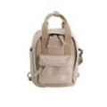 Schultertasche DISCOVERY "Cave", Damen, Gr. B/H/T: 8cm x 25cm x 15cm, beige, Kunstfaser, Taschen, aus rPet Polyester-Material