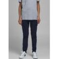 Cargohose JACK & JONES JUNIOR "JPSTPAUL JJFLAKE AKM 542 NAVY NOOS JNR" Gr. 140, N-Gr, blau (navy blazer), Jungen, Web, Obermaterial: 98% Baumwolle, 2% Elasthan, unifarben, Hosen