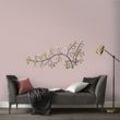 Wandbild ART FOR THE HOME "Branch" Bilder Gr. B/H/T: 108cm x 49cm x 2cm,, goldfarben (gold) Luxus Metal Art Wanddeko