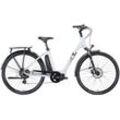 E-Bike HUSQVARNA E-BICYCLES "E-Citybike Eco City 1" Gr. 48, grau (light grau matt), E-Bikes, 48cm, 28 Zoll (71,12cm), Pedelec, Elektrofahrrad für Herren u. Damen, tiefer Einstieg