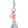 Charm-Einhänger THOMAS SABO "Eiffelturm mit Herz, 0904-415-12" Charms rosegold (silberfarben, roségoldfarben) Damen