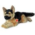 Kuscheltier TEDDY HERMANN "Schäferhund liegend, 60 cm" Plüschfiguren braun (braun/schwarz) Kinder zum Teil aus recyceltem Material