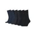 Socken TOMMY HILFIGER Gr. 39-42, bunt (black-darkgrey-navy) Herren Socken mit gekämmter Baumwolle