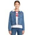 Jeansjacke LEVI'S KIDS "LVG SHERPA TRUCKER JACKET" Gr. 3/98, blau (bristol) Mädchen Jacken for GIRLS