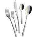 Besteck-Set MULEX "Vermont", silber (edelstahlfarben), 30 tlg., Chromnickelstahl 18/10, Essbesteck-Sets, chlichtes Design, stimmige Proportionen