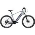 E-Bike ZÜNDAPP "Z808" Gr. 48, schwarz (silber, lila), E-Bikes, 48cm, 27,5 Zoll (69,85cm), Pedelec, Elektrofahrrad für Damen u. Herren, MTB