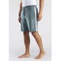 Sweatshorts BENCH. LOUNGEWEAR, Herren, Gr. 60/62 (XXL), N-Gr, blau (hellpetrol), Sweatware, Obermaterial: 60% Baumwolle, 40% Polyester, unifarben mit Farbeinsatz, Basic, ca. Mitte Knie, Hosen, mit seitlichen Taschen