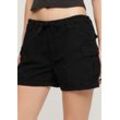 Shorts SUPERDRY "CARGO SHORT" Gr. M, N-Gr, schwarz Damen Hosen