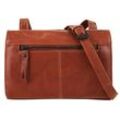 Umhängetasche X-ZONE Gr. B/H/T: 23cm x 16cm x 7cm onesize, braun (cognac) Damen Taschen echt Leder