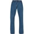 Bequeme Jeans URBAN CLASSICS "Urban Classics Herren Organic Triangle Denim" Gr. 40, Normalgrößen, blau (midindigo washed) Herren Jeans