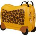 Kinderkoffer SAMSONITE "Dream2Go Ride-on Trolley, Giraffe", Gr. B/H/T: 52cm x 38cm x 21cm 30 l, gelb (giraffe g.), Polypropylen, festlich, Koffer, Kinderreisekoffer Handgepäck zum sitzen und ziehen