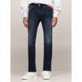 Slim-fit-Jeans TOMMY JEANS "SCANTON SLIM", Herren, Gr. 36, Länge 32, blau (denim schwarz), Denim/Jeans, Obermaterial: 92% Baumwolle, 6% Elastomultiester, 2% Elasthan, casual, slim fit, Jeans, mit Logoprägung