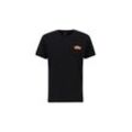 T-Shirt ALPHA INDUSTRIES "Alpha Industries Men - T-Shirts Puff Print Logo BP T" Gr. L, schwarz Herren Shirts