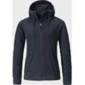 Fleecejacke SCHÖFFEL "Urban Fleece Jk Style Leveche WMS" Gr. 38, blau (8820, blau) Damen Jacken