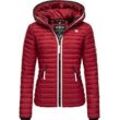 Steppjacke NAVAHOO "Kimuk Prc" Gr. M (38), rot (blutrot), Damen, Oberstoff: 100% Nylon, Futter: 100% Polyester, Wattierung: 100% Polyester, Ärmelfutter: 100% Polyester, Jacken, leichte Übergangsjacke mit Kapuze