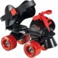 Rollschuhe PLAYLIFE "Sugar Kids" Gr. 28, schwarz (schwarz, rot), Inlineskates_Rollschuhe_Schlittschuhe, Kinder, 28-37, Materialmix