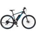 E-Bike FISCHER FAHRRAD "MONTIS EM 1724.1 627" Gr. 51, schwarz (mattschwarz), E-Bikes, 51cm, 29 Zoll (73,66cm), Pedelec, Elektrofahrrad für Damen u. Herren, MTB