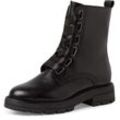 Schnürboots MARCO TOZZI "BARTTI" Gr. 37, schwarz Damen Schuhe Blockabsatz, Schnürstiefelette, Boots mit modischen Ösen