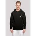 Kapuzenpullover F4NT4STIC "Disney Mary Poppins Flying Silhouette Regenschirm" Gr. M, schwarz, Herren, Obermaterial: 50% Baumwolle, 50% Polyester, Pullover, Print