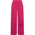 Stoffhose RAGWEAR "Paragata" Gr. 24, Normalgrößen, pink (magenta), Damen, Material: 100% Baumwolle, Hosen, Stylische Parachute-Hose mit Kordelzügen