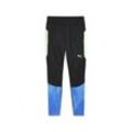 Sporthose PUMA "individualFINAL Trainingshose Herren" Gr. L, Normalgrößen, schwarz (schwarz fizzy apple gelb), Herren, Obermaterial: 100% Polyester; Taschenfutter: 100% Polyester; Hinterer Einsatz: 100% Polyester, bedruckt, Hosen