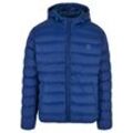 Winterjacke URBAN CLASSICS "Urban Classics Herren Basic Bubble Jacket", Herren, Gr. L, blau (spaceblau), 100% Polyamid, unifarben, casual, normal, ohne Ausschnitt, Langarm, Jacken