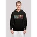 Kapuzenpullover F4NT4STIC "Marvel Avengers Logo Character infill", Herren, Gr. L, schwarz, Obermaterial: 50% Baumwolle, 50% Polyester, casual, relaxed fit, Langarm, Pullover, Print