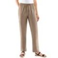 Webhose CLASSIC BASICS, Damen, Gr. 38, Normalgrößen, grau (taupe), 52% Polyester, 48% Viskose, unifarben, lang, Hosen