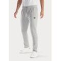 Loungehose AUTHENTIC LE JOGGER Gr. 44/46 (S), N-Gr, grau (grau, meliert), Herren, Obermaterial: 60% Polyester, 40% Baumwolle, Hosen