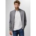 Strickjacke STREET ONE MEN Gr. L (42), grau (thunder grau) Herren Strickjacken aus reiner Baumwolle