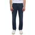 Straight-Jeans MUSTANG "Tramper Straigt", Herren, Gr. 33, Länge 36, blau (dunkel blau), Denim/Jeans, Obermaterial: 99% Baumwolle, 1% Elasthan, casual, straight fit, Jeans