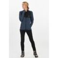 Fleecejacke WHISTLER "Nevados", Damen, Gr. 36, blau (blau, schwarz), 93% Polyester, 7% Elasthan, mehrfarbig, casual, normal, ohne Ausschnitt, Langarm, Jacken, in atmungsaktiver und dehnbarer Qualität