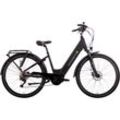 E-Bike SAXONETTE "Premium Sport (Wave)" Gr. 45, schwarz, E-Bikes, 45cm, 28 Zoll (71,12cm), Pedelec, Elektrofahrrad für Damen u. Herren