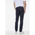 Slim-fit-Jeans STREET ONE MEN, Herren, Gr. 33, Länge 34, blau (dunkelblau rinsed wash), Web, Jeans, 98% Baumwolle, 2% Elasthan, unifarben, casual, lang, Jeans, 5-Pocket-Style