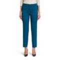 Bügelfaltenhose BETTY BARCLAY "Betty Barclay Businesshose mit Bügelfalte", Damen, Gr. 44, Normalgrößen, blau (magic blau), Obermaterial: 86% Polyester, 14% Elasthan., Basic, relaxed fit 7/8-Länge, Hosen, Material