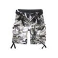 Cargoshorts BRANDIT "Brandit Herren Savage Vintage Cargo Shorts" Gr. 4XL, US-Größen, weiß (snowcamouflage) Herren Hosen