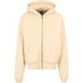 Sweatjacke DEF "DEF Herren Zip Hoody" Gr. XL, beige, Herren, 80% Baumwolle, 20% Polyester, Sweatjacken